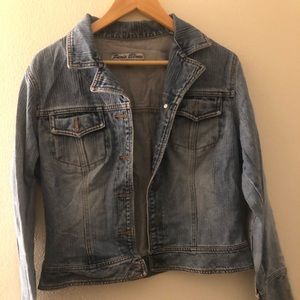 Paris Blues Women's Large Blue Jean Jacket Denim